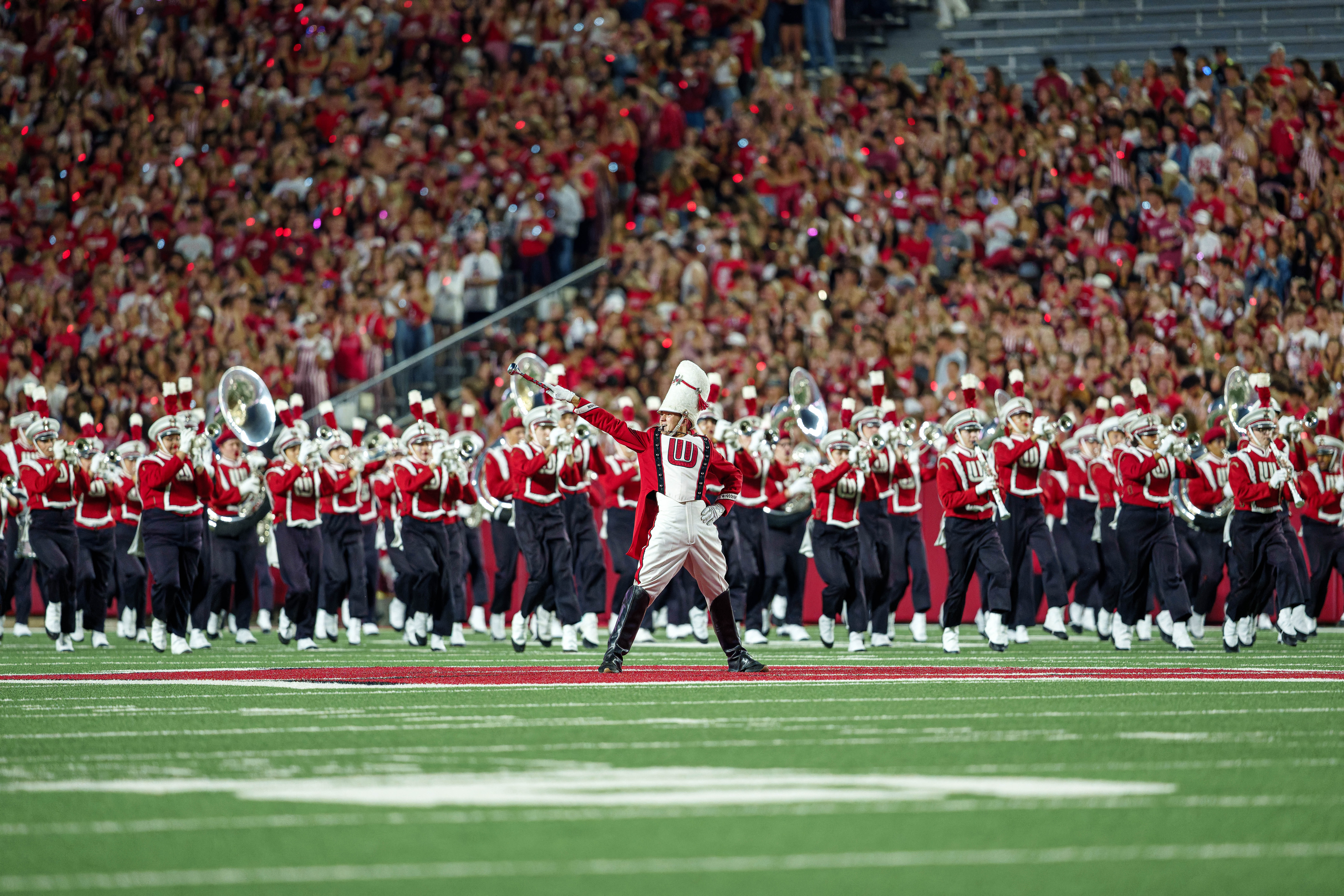 Wisconsin Badgers vs. Miami (OH) RedHawks at Camp Randall on August 28, 2025 in Madison, Wisconsin. Photography by Ross Harried for Second Crop Sports.