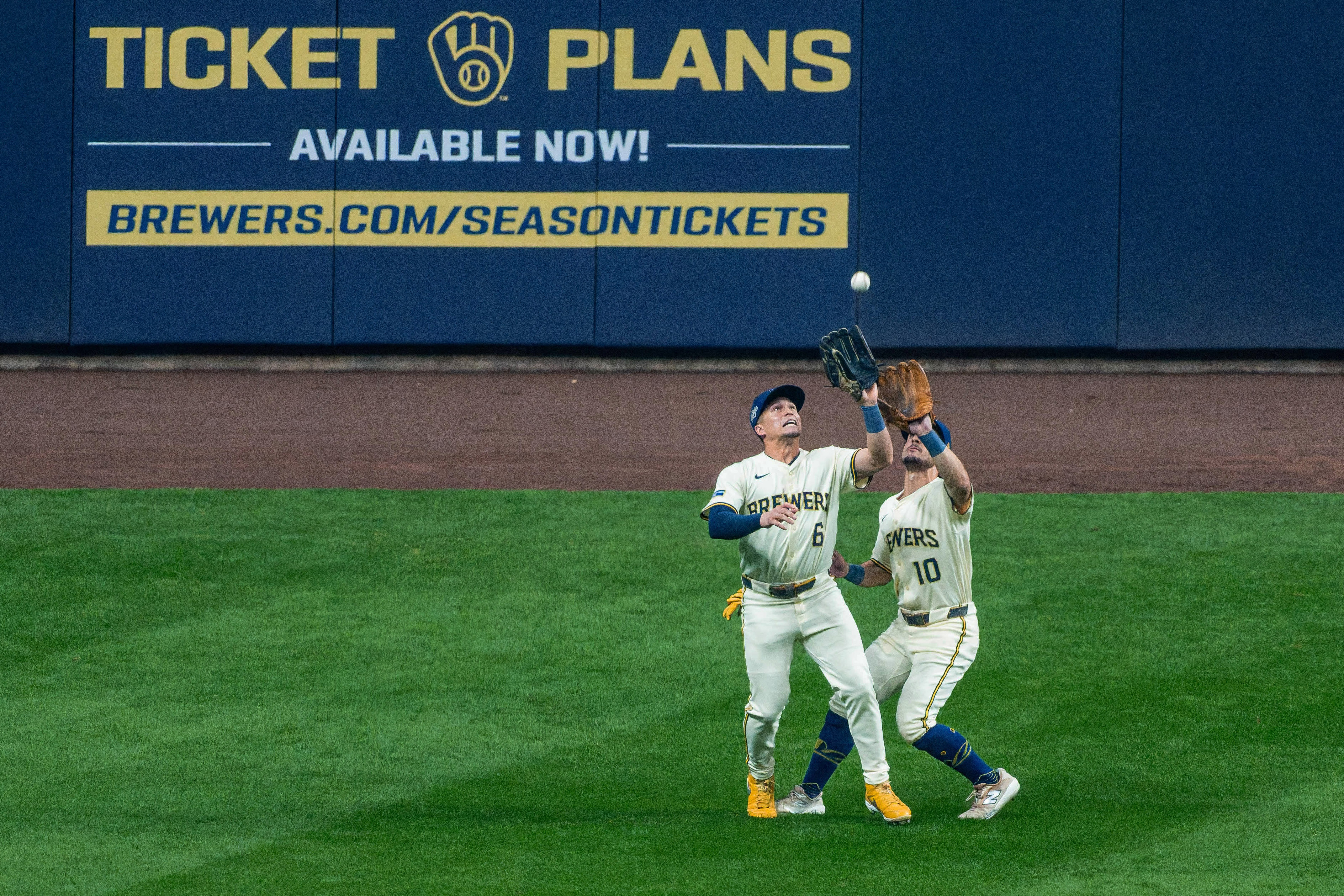 Oct 13, 2025; Milwaukee, Wisconsin, USA; Game 1 of the National League Championship Series between the Milwaukee Brewers and the Los Angeles Dodgers at American Family Field on October 13, 2025 in Milwaukee, Wisconsin. Photography by Ross Harried for Second Crop Sports.