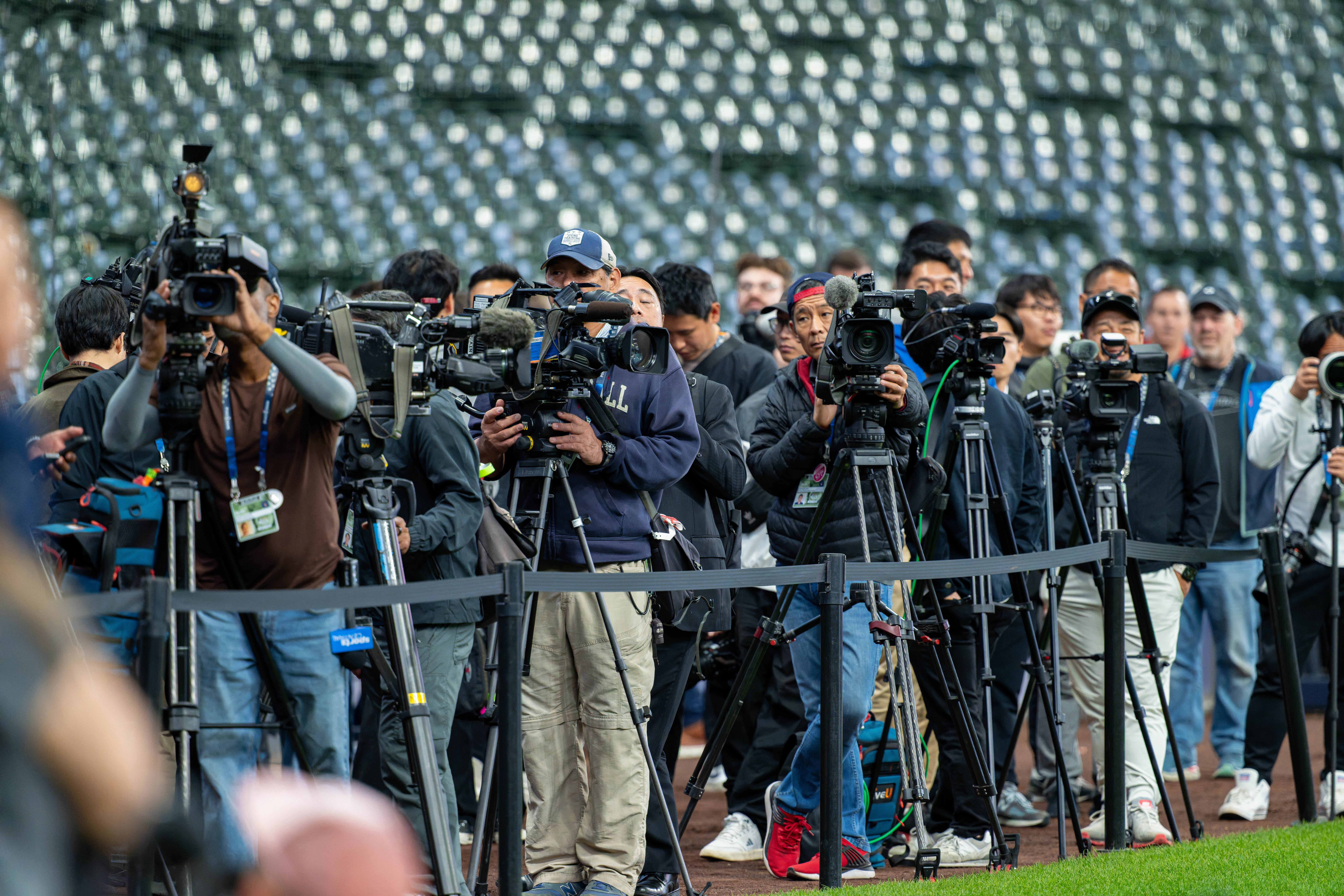 Oct 14, 2025; Milwaukee, Wisconsin, USA; Game 2 of the National League Championship Series between the Milwaukee Brewers and the Los Angeles Dodgers at American Family Field on October 14, 2025 in Milwaukee, Wisconsin. Photography by Ross Harried for European Pressphoto.