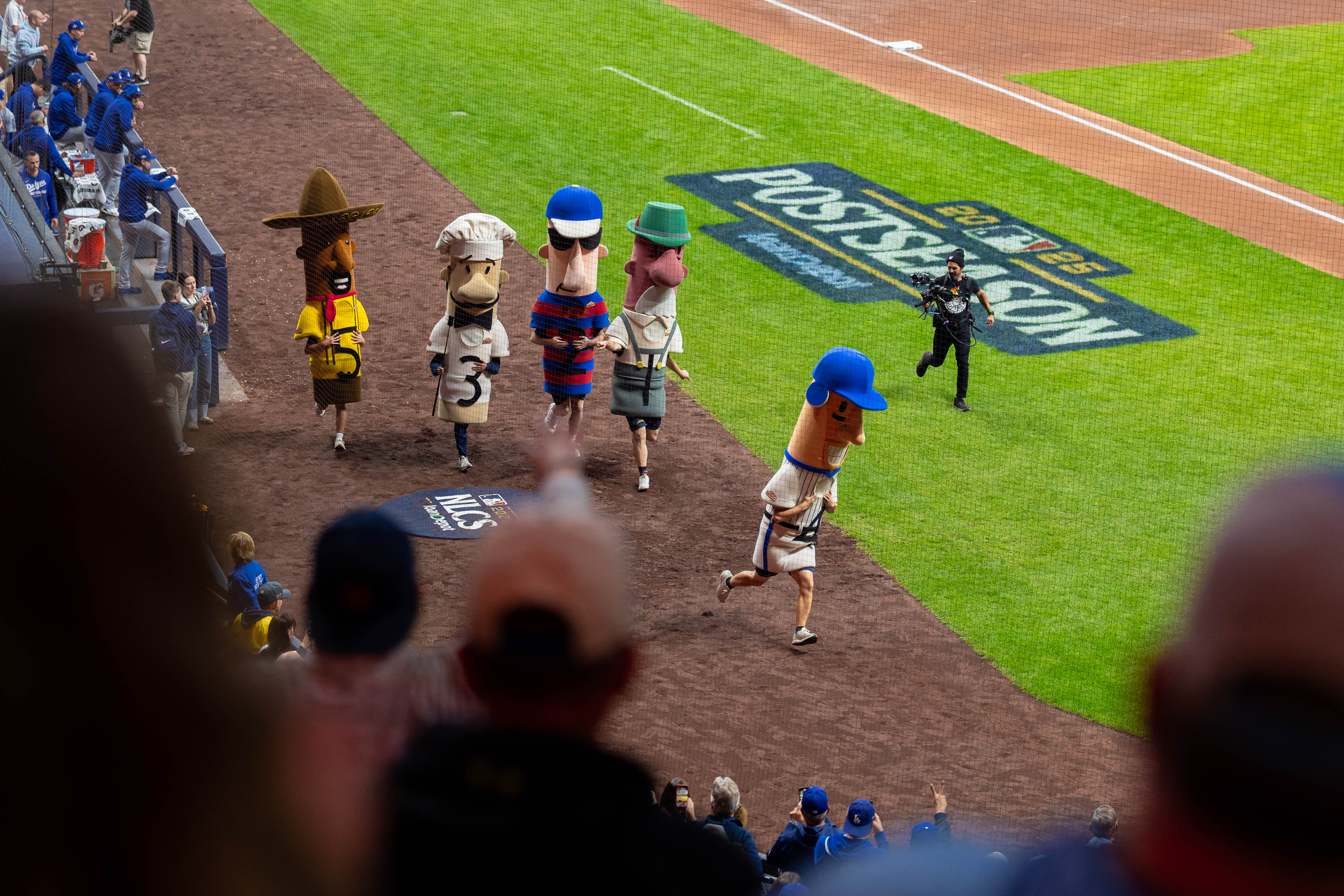 Oct 14, 2025; Milwaukee, Wisconsin, USA; Game 2 of the National League Championship Series between the Milwaukee Brewers and the Los Angeles Dodgers at American Family Field on October 14, 2025 in Milwaukee, Wisconsin. Photography by Ross Harried for European Pressphoto.